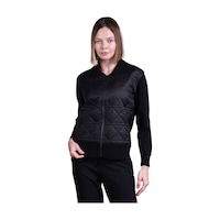 Sempre Minimalist Kapşonlu Kadın Kazak - Uzun Kol, Kapitone Detay Siyah Sempre Minimalist Kapşonlu Kadın Kazak - Uzun Kol, Kapitone Detay Siyah