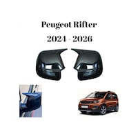 Peugeot Rifter 2024 2025 2026 Uyumlu Araca Özel Yarasa Batman Piano Black Ayna Kapağı Takımı Peugeot Rifter 2024 2025 2026 Uyumlu Araca Özel Yarasa Batman Piano Black Ayna Kapağı Takımı