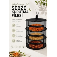 Tineke 3 Katlı Fermuarlı Meyve Sebze Kurutma Filesi Katlanabilir Doğal Kurutma Sepeti Siyah Siyah Tineke 3 Katlı Fermuarlı Meyve Sebze Kurutma Filesi Katlanabilir Doğal Kurutma Sepeti Siyah Siyah