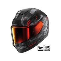 Shark Rıdıll 2 Molokai Mat Kapalı Kask Siyah Kırmızı Shark Rıdıll 2 Molokai Mat Kapalı Kask Siyah Kırmızı