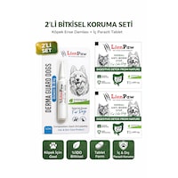 2'li Set Köpek 10-20 Kg İç Dış Parazit Bitkisel 1 Damla Ve 2 Tablet Seti 2'li Set Köpek 10-20 Kg İç Dış Parazit Bitkisel 1 Damla Ve 2 Tablet Seti