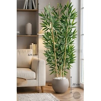 Biçiçek 125cm Yapay Bambu Ağaci Mocha Küre Saksıda Biçiçek 125cm Yapay Bambu Ağaci Mocha Küre Saksıda