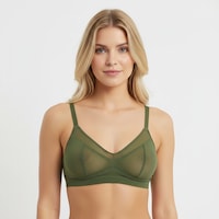 Bonbon Kadın Tül Transparan Balensiz Spor Sütyen Bb2059 Yeşil Bonbon Kadın Tül Transparan Balensiz Spor Sütyen Bb2059 Yeşil