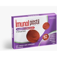 Orzax İmunol Karamürver & Çilek Aromalı 12 Pastil