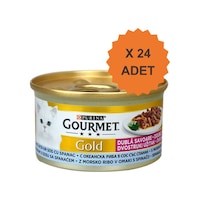 Gourmet Gold Çifte Lezzetli Ispanaklı Sos İçerisinde Okyanus Balıklı Yetişkin Kedi Konservesi 85gr X 24 Adet Gourmet Gold Çifte Lezzetli Ispanaklı Sos İçerisinde Okyanus Balıklı Yetişkin Kedi Konservesi 85gr X 24 Adet