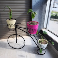 3 Gözlü Ferforje Bisiklet Saksılık Metal Çiçeklik Dekoratif Bitki 3 Gözlü Ferforje Bisiklet Saksılık Metal Çiçeklik Dekoratif Bitki