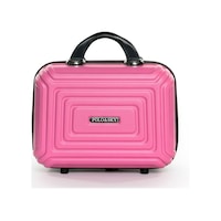 Polo&sky Altuğ Model Pembe Renk Abs Makyaj Çantası El Valizi Polo&sky Altuğ Model Pembe Renk Abs Makyaj Çantası El Valizi
