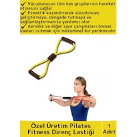 Premium Fitness Aerobik Pilates Jimnastik Egzersiz Spor Kas Açma-germe Güçlenme Body Direnç Lastiği Çok Renkli