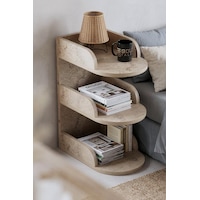 Komodin Modern Ahşap 3 Katlı Raflı Yan Sehpa Çok Amaçlı Organizer Kitaplık 180 Atlantik Çam Ekru Komodin Modern Ahşap 3 Katlı Raflı Yan Sehpa Çok Amaçlı Organizer Kitaplık 180 Atlantik Çam Ekru