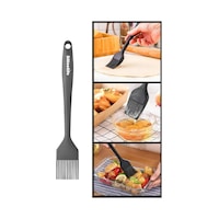 Silicolife Yumurta Fırçası, Isıya Dayanıklı Yanmaz Yapışmaz Tek Parça Silikon Fırça 21cm Antrasit Silicolife Yumurta Fırçası, Isıya Dayanıklı Yanmaz Yapışmaz Tek Parça Silikon Fırça 21cm Antrasit