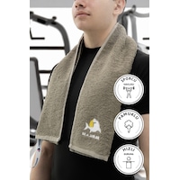 Sporcu Antrenman Havlusu Gym Fitness Plates Boks Tenis Spor Havlu Haki Sporcu Antrenman Havlusu Gym Fitness Plates Boks Tenis Spor Havlu Haki