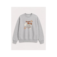 Herkesemoda Beauty Baskı Detaylı Bisiklet Yaka Şardonlu 2 İplik Sweatshirt Gri Herkesemoda Beauty Baskı Detaylı Bisiklet Yaka Şardonlu 2 İplik Sweatshirt Gri