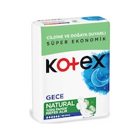 Kotex Natural Gece Hijyenik Ped 14'lü Kotex Natural Gece Hijyenik Ped 14'lü