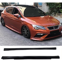 Seat Leon Mk3 Aero Yan Marşpiyel Seti Mat Siyah Plastik 2 Adet 2012-2020 Seat Leon Mk3 Aero Yan Marşpiyel Seti Mat Siyah Plastik 2 Adet 2012-2020