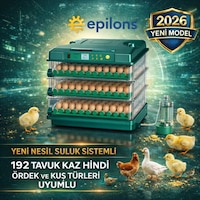 X-192 Model Tam Otomatik Kuluçka Makinesi -tüm Kanatlı Hayvanlara Uyumlu Yeni Nesil Su Hazneli Süngerli Sistem X-192 Model Tam Otomatik Kuluçka Makinesi -tüm Kanatlı Hayvanlara Uyumlu Yeni Nesil Su Hazneli Süngerli Sistem