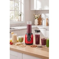 Blendfit Go Personal Kişisel Smoothie Blender Çift Hazne Kırmızı 600ml & 400m Blendfit Go Personal Kişisel Smoothie Blender Çift Hazne Kırmızı 600ml & 400m
