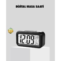 Fotoselli Dijital Masa Saati Aydınlatmalı Alarm Ve Tarih Göstergeli Çok Renkli Fotoselli Dijital Masa Saati Aydınlatmalı Alarm Ve Tarih Göstergeli Çok Renkli