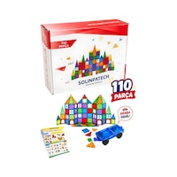 Arabalı 110 Parça 7.5cm Büyük Boy Manyetik Blok Seti | Güçlü Mıknatıslı Zeka Geliştirici Eğitici Oyuncak Arabalı 110 Parça 7.5cm Büyük Boy Manyetik Blok Seti | Güçlü Mıknatıslı Zeka Geliştirici Eğitici Oyuncak