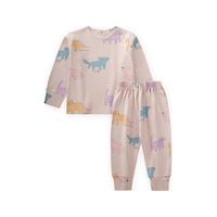 Cigit Desenli Mevsimlik Pijama Takım 1-7 Yaş Sand Bej Cigit Desenli Mevsimlik Pijama Takım 1-7 Yaş Sand Bej