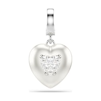 5742960 Swarovski Charm Idyllıa:charm Heart Whıte/rhs Metalik 5742960 Swarovski Charm Idyllıa:charm Heart Whıte/rhs Metalik