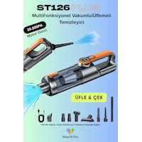 Wearfitpro St126plus Işıklı Araç Süpürgesi Kablosuz Yüksek Motorlu Vakum Üfleme Wearfitpro St126plus Işıklı Araç Süpürgesi Kablosuz Yüksek Motorlu Vakum Üfleme