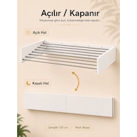 Çamaşır Kurutma Askısı Katlanır Duvara Monte Balkon Banyo Askılık Duvar Tipi Yer Tasarruflu Çamaşırlık 120 Cm Belize Beyaz Çamaşır Kurutma Askısı Katlanır Duvara Monte Balkon Banyo Askılık Duvar Tipi Yer Tasarruflu Çamaşırlık 120 Cm Belize Beyaz