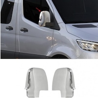 Mercedes Sprinter W907 Uyumlu 2018 Ve Üzeri Krom Ayna Kapağı 2 Parça Paslanmaz Çelik Mercedes Sprinter W907 Uyumlu 2018 Ve Üzeri Krom Ayna Kapağı 2 Parça Paslanmaz Çelik