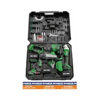 Akülü 3 Bataryalı Ba011237 5 Li Set Taşlama+vidalama+hilti+somun+testere
