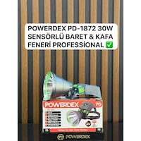 Powerdex Pd-1872 30w Profesyonel Sensörlü Baret Ve Kafa Feneri Siyah Powerdex Pd-1872 30w Profesyonel Sensörlü Baret Ve Kafa Feneri Siyah