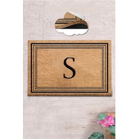 Coco Harf S 40x60 cm KIL Paspas,Dekoratif Çok Amaçlı Iç ve Dış Kapı Paspası Coco Harf S 40x60 cm KIL Paspas,Dekoratif Çok Amaçlı Iç ve Dış Kapı Paspası