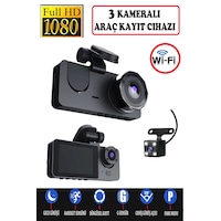 3 Kameralı /1080p Ultra Kaliteli/ Wifi Özellikli/g-sensör/gece Gö 3 Kameralı /1080p Ultra Kaliteli/ Wifi Özellikli/g-sensör/gece Gö