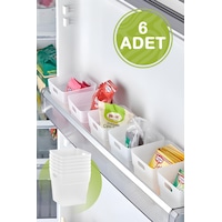Mithra Life 6 Adet Buzdolabı Kapak İçi Düzenleyici Ve Banyo Organizer Mıt1103 Şeffaf Mithra Life 6 Adet Buzdolabı Kapak İçi Düzenleyici Ve Banyo Organizer Mıt1103 Şeffaf