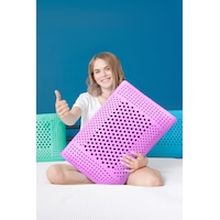 Viscofoam Air Terapi Hava Kanallı Ortopedik Yastık Visco Yastık Mor 60x40x16cm Viscofoam Air Terapi Hava Kanallı Ortopedik Yastık Visco Yastık Mor 60x40x16cm
