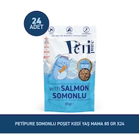 Somonlu Yaş Kedi Maması 85 Gr X 24 Adet Jöle İçinde Parça Etli - Yetişkin Kedi Somonlu Yaş Kedi Maması 85 Gr X 24 Adet Jöle İçinde Parça Etli - Yetişkin Kedi
