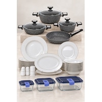 Aryıldız 6535 12 Kişilik 56 Parça Yemek Takımı + Vortex Granitium 7 Parça Tencere Seti + Luminarc 3 Lü Cam Saklama Kabı Çeyiz Paketi Çok Renkli Aryıldız 6535 12 Kişilik 56 Parça Yemek Takımı + Vortex Granitium 7 Parça Tencere Seti + Luminarc 3 Lü Cam Saklama Kabı Çeyiz Paketi Çok Renkli
