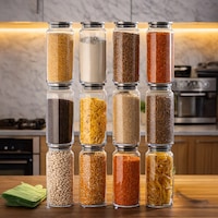 Porsima 4401 Bormio Metal Kapaklı 12li Cam Kavanoz Seti Vakum Kapaklı Saklama Düzenleme Kabı Seti 1400ml Şeffaf Porsima 4401 Bormio Metal Kapaklı 12li Cam Kavanoz Seti Vakum Kapaklı Saklama Düzenleme Kabı Seti 1400ml Şeffaf