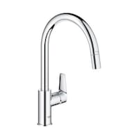 Grohe Bauedge Tek Kumandalı Eviye Bataryası - 30536000 Gümüş Grohe Bauedge Tek Kumandalı Eviye Bataryası - 30536000 Gümüş
