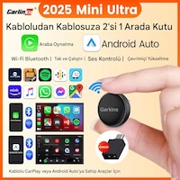 Mini 5.0 Ultra3 Kablosuz Carplay & Android Auto Adaptörü Dual Wifi Bt5.4 Otomatik Bağlantı Yeni Seri Diğer Mini 5.0 Ultra3 Kablosuz Carplay & Android Auto Adaptörü Dual Wifi Bt5.4 Otomatik Bağlantı Yeni Seri Diğer