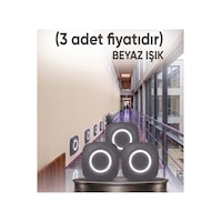 3 Adet Kare Sensörsüz Beyaz Işık Led Spot Merdiven Basamak Ve Koridor Armatürü Diğer