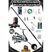 Oslo Shark 6000 Remixon Apache 360cm 250gr Tatlı/tuzlu Su Olta Seti Oslo Shark 6000 Remixon Apache 360cm 250gr Tatlı/tuzlu Su Olta Seti