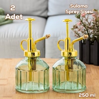 Perotti 15733 2li Yeşil Vintage Cam Bitki Sulama Şişesi Sulama Ka Perotti 15733 2li Yeşil Vintage Cam Bitki Sulama Şişesi Sulama Ka