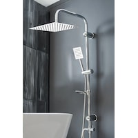 Fawer Faucet & Shower Metal Paslanmaz Yağmurlama Robot Duş Seti - 400km Krom Fawer Faucet & Shower Metal Paslanmaz Yağmurlama Robot Duş Seti - 400km Krom