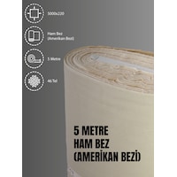 %100 Pamuk 46 Tel Amerikan Bezi Ham Bez Punch Kumaş - Krem 500x220 CM %100 Pamuk 46 Tel Amerikan Bezi Ham Bez Punch Kumaş - Krem 500x220 CM