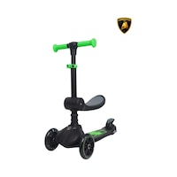 Lamborghini Lisanslı L5 2in1 Katlanabilir Oturaklı Işıklı 3 Tekerlekli Çocuk Scooter Siyah Lamborghini Lisanslı L5 2in1 Katlanabilir Oturaklı Işıklı 3 Tekerlekli Çocuk Scooter Siyah