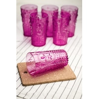 Akrilik Pembe 6'lı Uzun Bardak & Su Meşrubat Bardağı 750 Ml Büyük Boy & Cam Değildir Çok Rekli Akrilik Pembe 6'lı Uzun Bardak & Su Meşrubat Bardağı 750 Ml Büyük Boy & Cam Değildir Çok Rekli