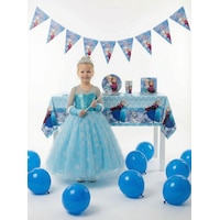 Butikhappykids Frozen Elsa Temalı Kız Çocuk Prenses Elbise Kollu Tüllü Kabarık Taç Asa Eldiven + Doğum Günü Parti Seti Hediyeli Mavi Butikhappykids Frozen Elsa Temalı Kız Çocuk Prenses Elbise Kollu Tüllü Kabarık Taç Asa Eldiven + Doğum Günü Parti Seti Hediyeli Mavi