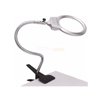 Led Işıklı Mandallı Büyüteç 130 Mm Işıklı Masa Lambası Pilli Led Işıklı Mandallı Büyüteç 130 Mm Işıklı Masa Lambası Pilli