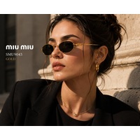 Miu Miu Smu9043 Kadın Güneş Gözlüğü Metal Çerçeve Füme Cam Made İn Italy - Gold Miu Miu Smu9043 Kadın Güneş Gözlüğü Metal Çerçeve Füme Cam Made İn Italy - Gold