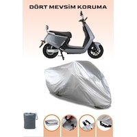 Gri Modern Elektrikli Motosiklet Mondial E-mon Moneta Uyumlu Motosiklet Brandası, Su Geçirmez Gri Modern Elektrikli Motosiklet Mondial E-mon Moneta Uyumlu Motosiklet Brandası, Su Geçirmez