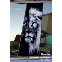 Aslan Oto Folyo Baskı Kaplama Araba Kapı Sticker Set Aslan Oto Folyo Baskı Kaplama Araba Kapı Sticker Set
